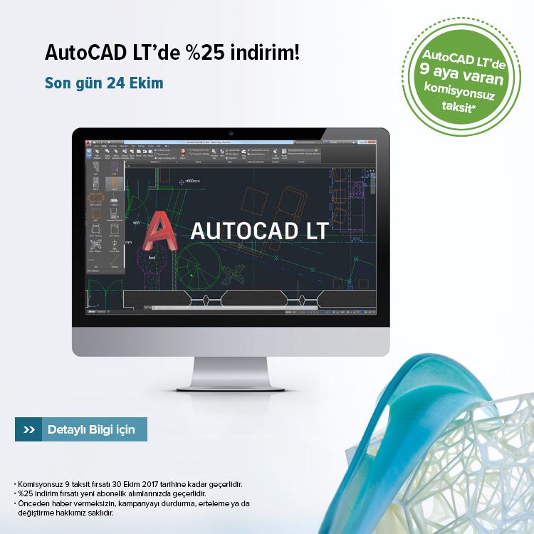 AUTOCAD LT'de %25 İndirim Fırsatı