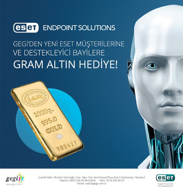 ESET Antivirüs – Külçe Altın Kampanyası