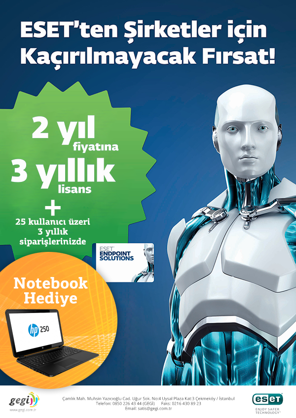 Eset & Hp Notebook Kampanyası