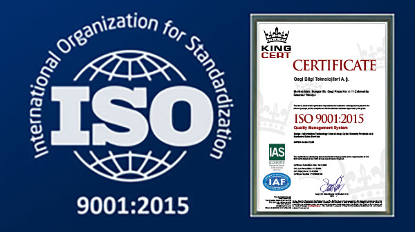 GEGİ BİLGİ TEKNOLOJİLERİ ISO 9001 AO2